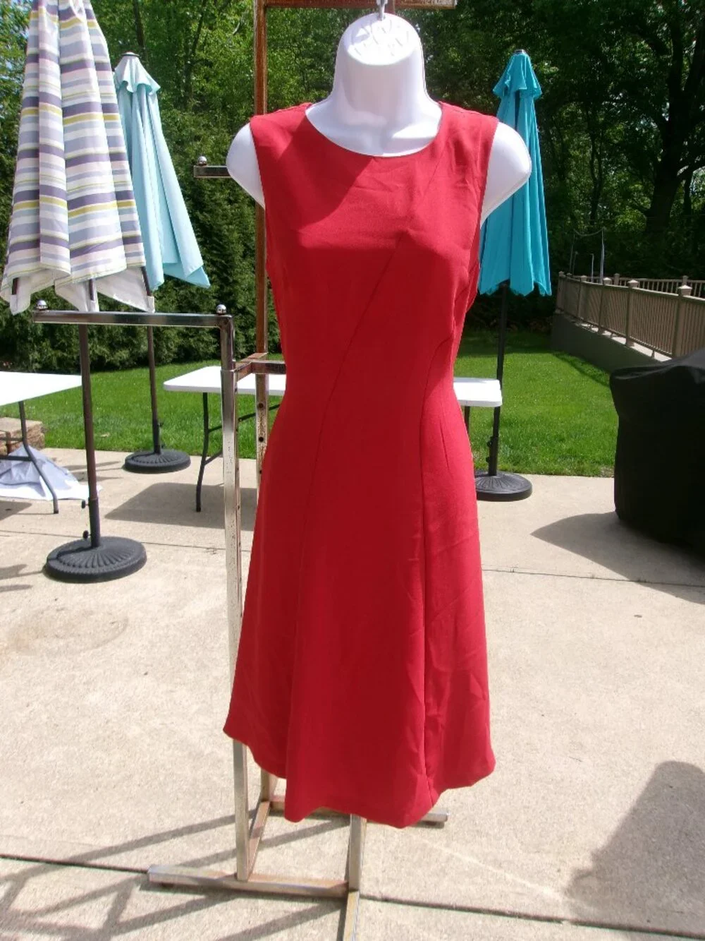 NWT ANN TAYLOR RUST DRESS 6